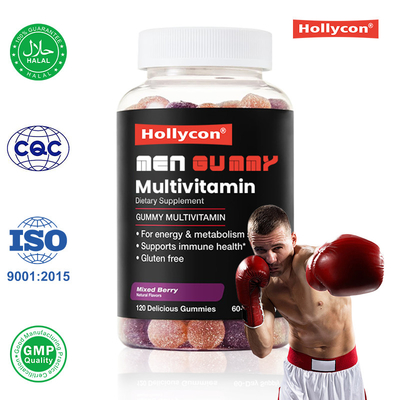 Per gli uomini la gomma multivitaminica aumenta l'energia e il metabolismo, favorisce la salute immunitaria