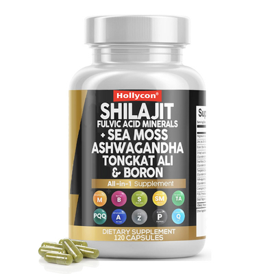Shilajit naturale a base di erbe 30 porzioni 2 capsule per porzione