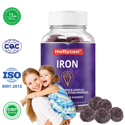 Supplemento di gomma di ferro per donne e bambini 250mcg Acido folico gomma di ferro