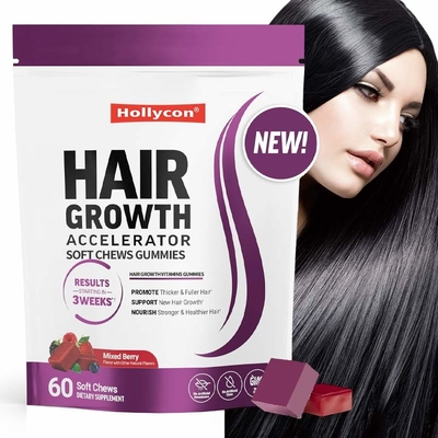 Acceleratore di crescita dei capelli Gomme per masticare morbide Gomme per la crescita dei capelli Gomme per la forza dei capelli