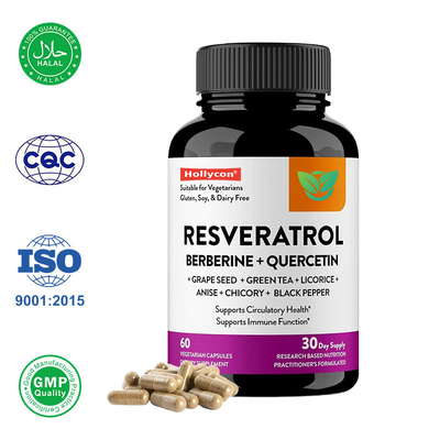 Fornitore Trans Resveratrol Supplement Capsule Aumenta il Benessere Generale
