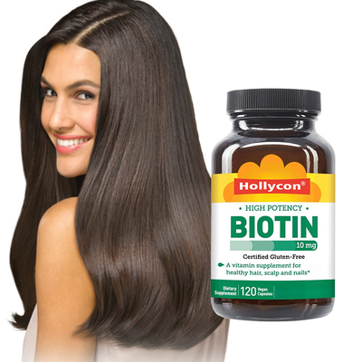 Capsule di biotina personalizzate Promuove la salute della pelle dei capelli e delle unghie