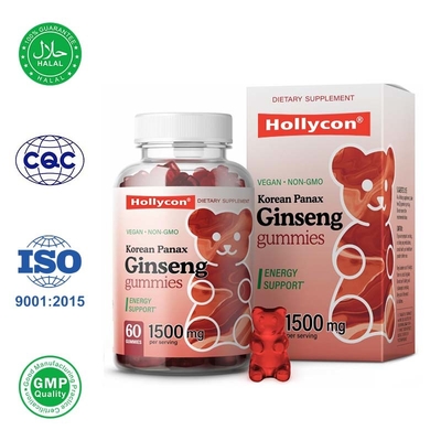 Fabbrica Panax Ginseng Gummies Supporta la Salute del Cervello e la Funzione del Sistema Immunitario