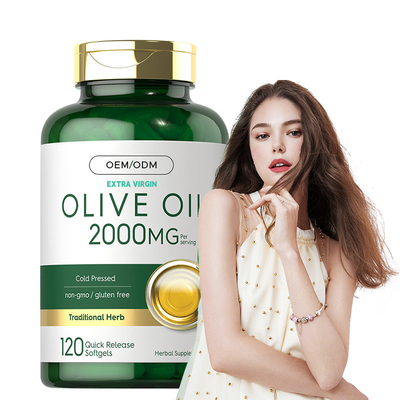 Supplemento di olio d'oliva per la salute generale Estratto di olio d'oliva vergine Softgels