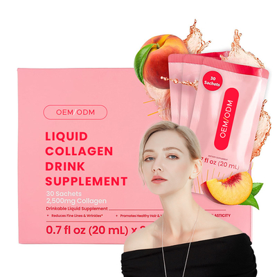 Collagene liquido per sostenere la crescita dei capelli Supplemento da bere con peptidi di collagene