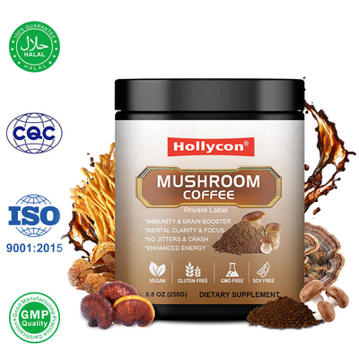 Fabbrica Leoni Mane Funghi in Polvere Caffè istantaneo Potenziare la concentrazione energetica Potenziatore del cervello