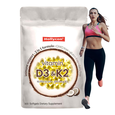 Fornitore Vitamina D3 K2 Supplemento Softgel Supporto Assorbimento Calcio Salute ossea