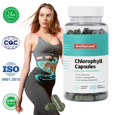 Capsule di clorofilla per disintossicazione, digestione, salute intestinale, potenziamento dell' energia cutanea