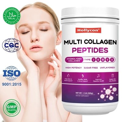 Al dettaglio polvere di peptidi di collagene multi supporta la pelle capelli unghie e articolazioni