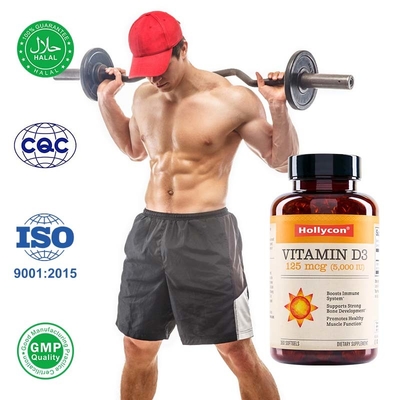 Supplemento vitaminico di etichetta privata Vitamina D3 K2 Supporta una sana funzione muscolare Immunitaria