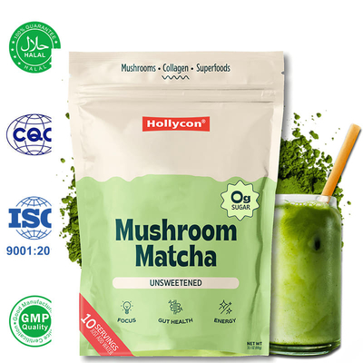 Fabbrica di funghi biologici Matcha in polvere di supporto Focus energia Digestione Salute