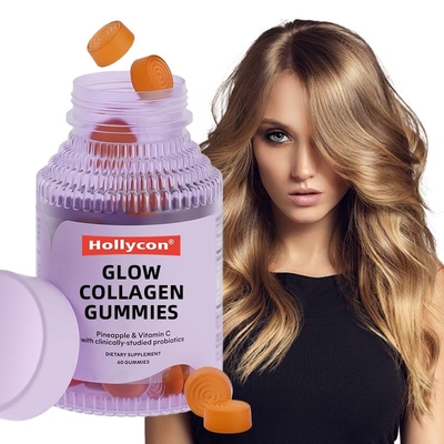 Gommi di collagene OEM per capelli spessi, unghie forti e pelle sana
