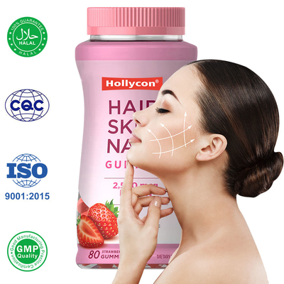 Per capelli, pelle e unghie gomme per le donne 2500mcg Biotina per la crescita dei capelli gomme biotina