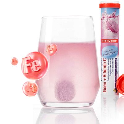 OEM Ferro e Vitamina C Effervescente compresse per supporto del ferro supplemento di ferro