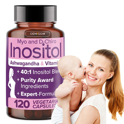 OEM Myo-Inositol e D-Chiro Supplemento di Inositolo Per Donne Capsule di Inositolo