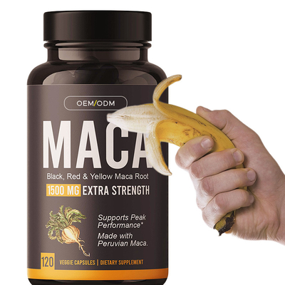 Capsule di Maca Uomini Capsule energetiche Supplemento a base di erbe Capsule di radice di Maca Uomini