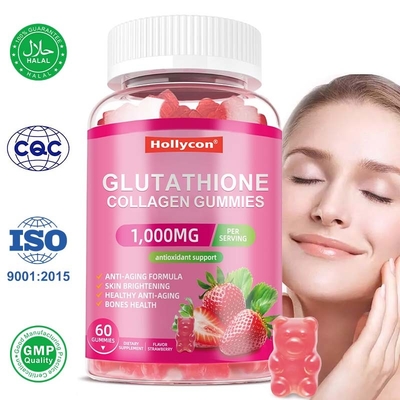 OEM Glutatione Collagene Gummies Supplemento per sbiancamento della pelle Glutatione Collagen Gummies