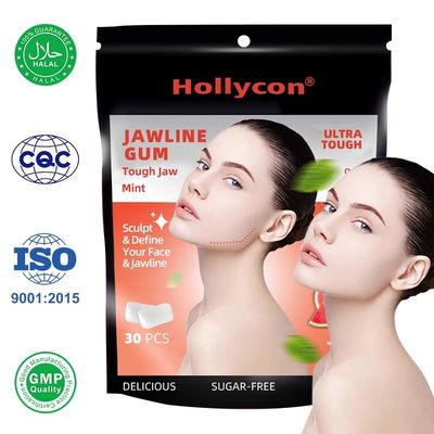 Gomma da masticare rigida senza calorie personalizzata per la mascella Gomma da masticare senza zucchero Gomma energetica per esercizi facciali efficaci