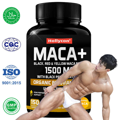 Capsule di polvere di radice di maca biologica personalizzate Integratore per energia e umore