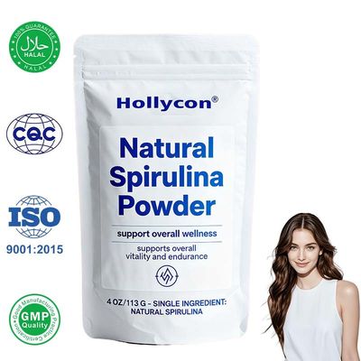 Spirulina in polvere di fabbrica ¥ 4 once (113g), superfood naturale a base vegetale, ricco di proteine, ferro e B12 per energia, immunità e disintossicazione, frullati e succhi, vegano, non OGM, senza additivi, formula su misura