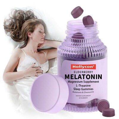 Factory Melatonina Sleep Gummies L-teanina aiuta il sonno notturno aiuta ad addormentarsi