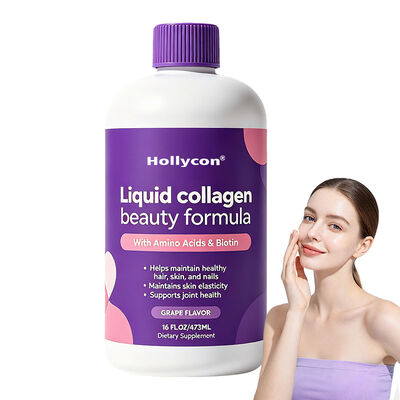 Bevanda di collagene facilmente assorbita con nutrizione delicata multiangolare in forma liquida pronta per essere bevuta